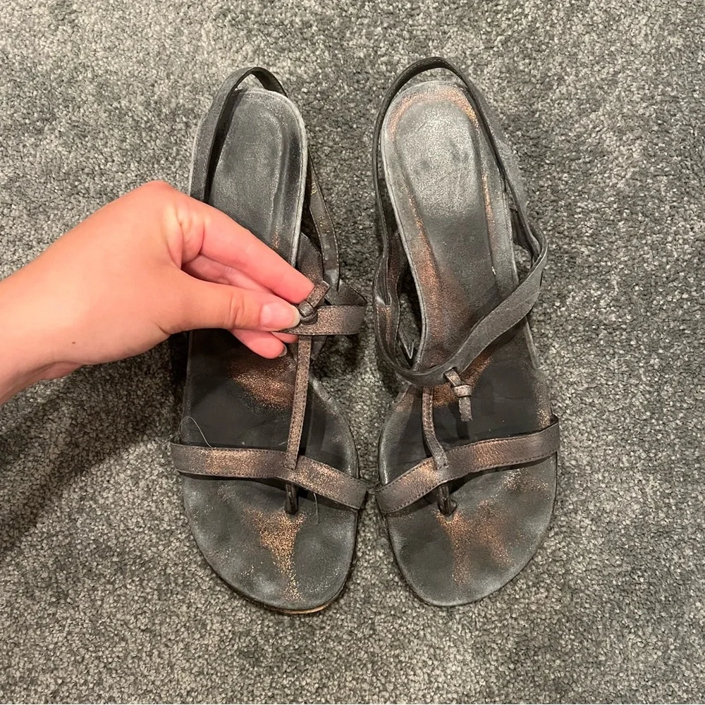 Vero curio slingback kitten heel sandals - Picture 2 of 4